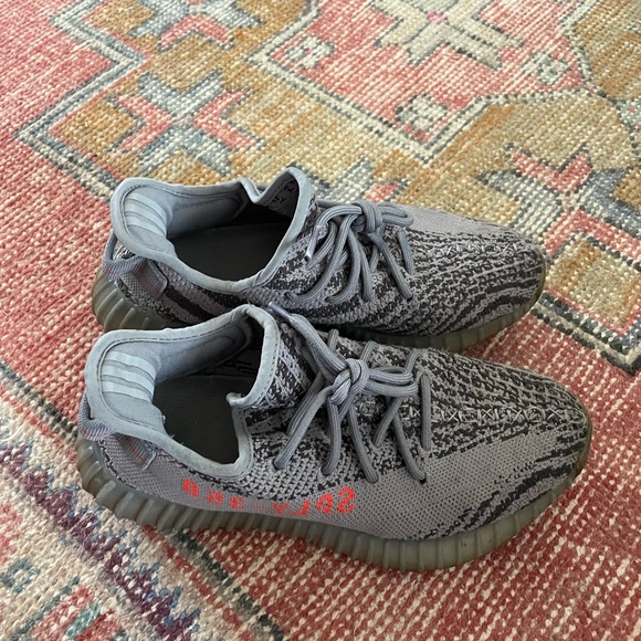 adidas YEEZY Boost 350 V2 Beluga grey AH2203 Zebra like stripes - Picture 6 of 7